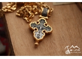俄罗斯与爱沙尼亚联合珠宝公司ELIZAVETA，ORTHODOX 东正教豪华十字架+925银链